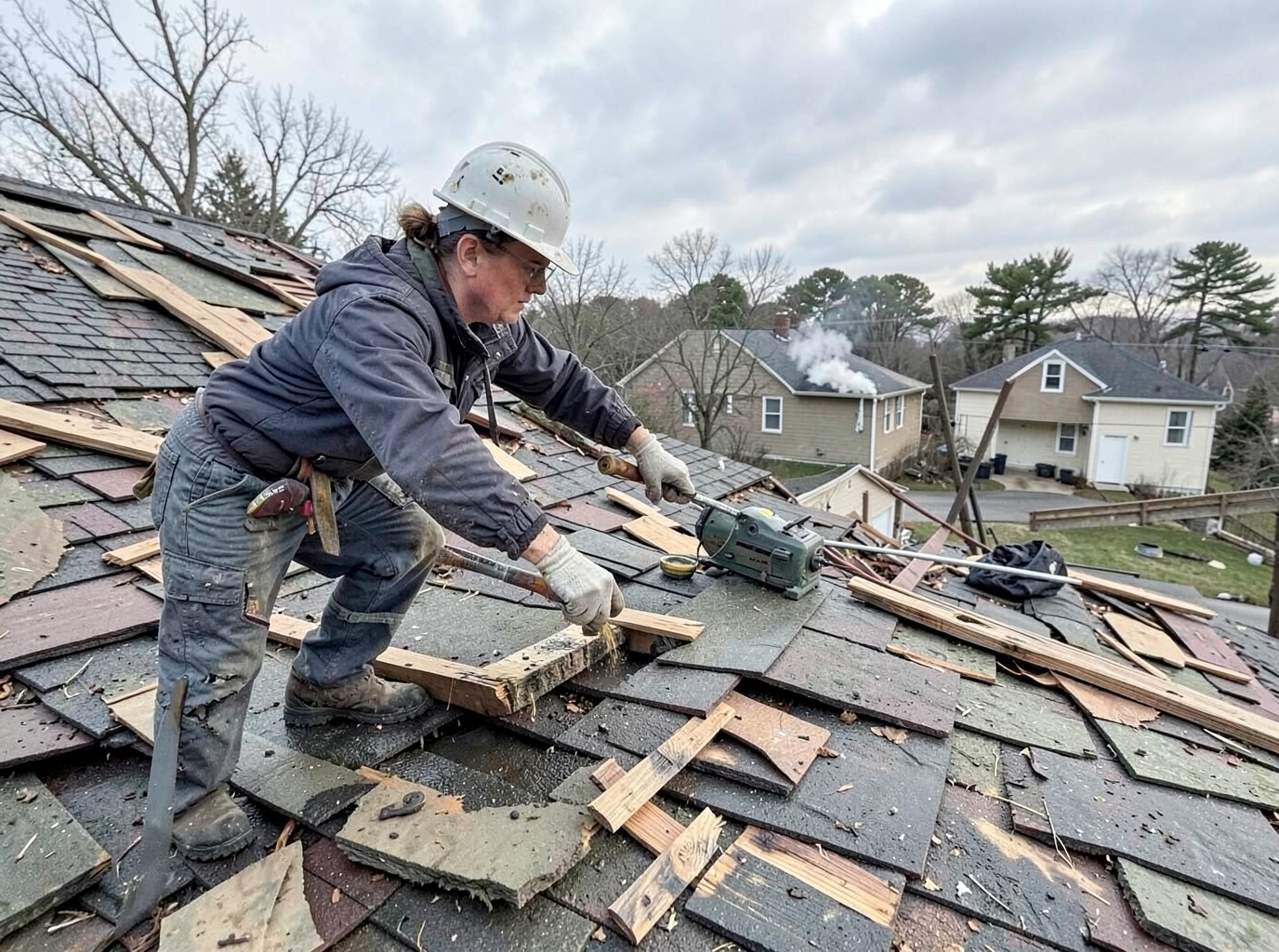 Storm Damage Roof Repair in Parker